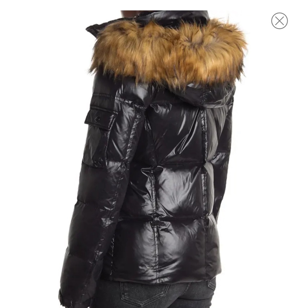 S13 puffer coat with faux fur